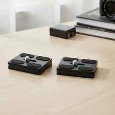 Durable Aluminum Quick Release Plates - Anti-Slip Design, Fits Standard Tripods