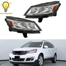 For 2013 2014 15 16 17 Chevy Traverse Halogen Headlights Leftright Side Clear
