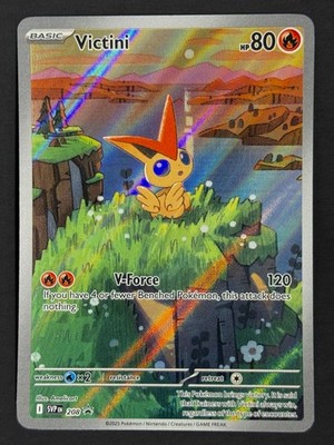 2025 Pokémon Victini 208 Black Star Promo SV11: Black Bolt & White Flare MINT/NM