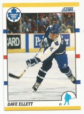 DAVE ELLETT 1990-91 SCORE ROOKIE TRADED CARD NEAR MINT+ CONDITION