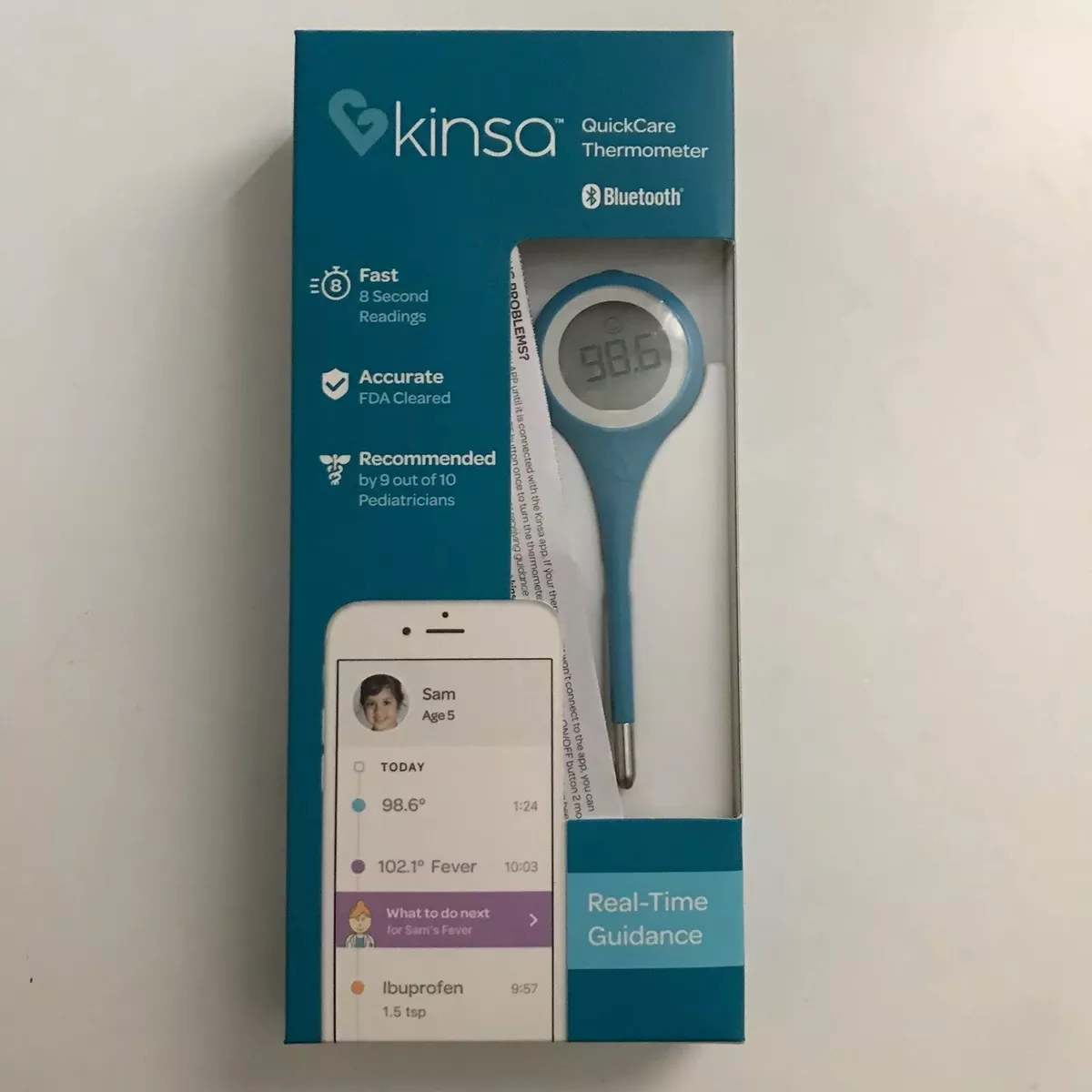 Kinsa quickcare smart digital cheap thermometer