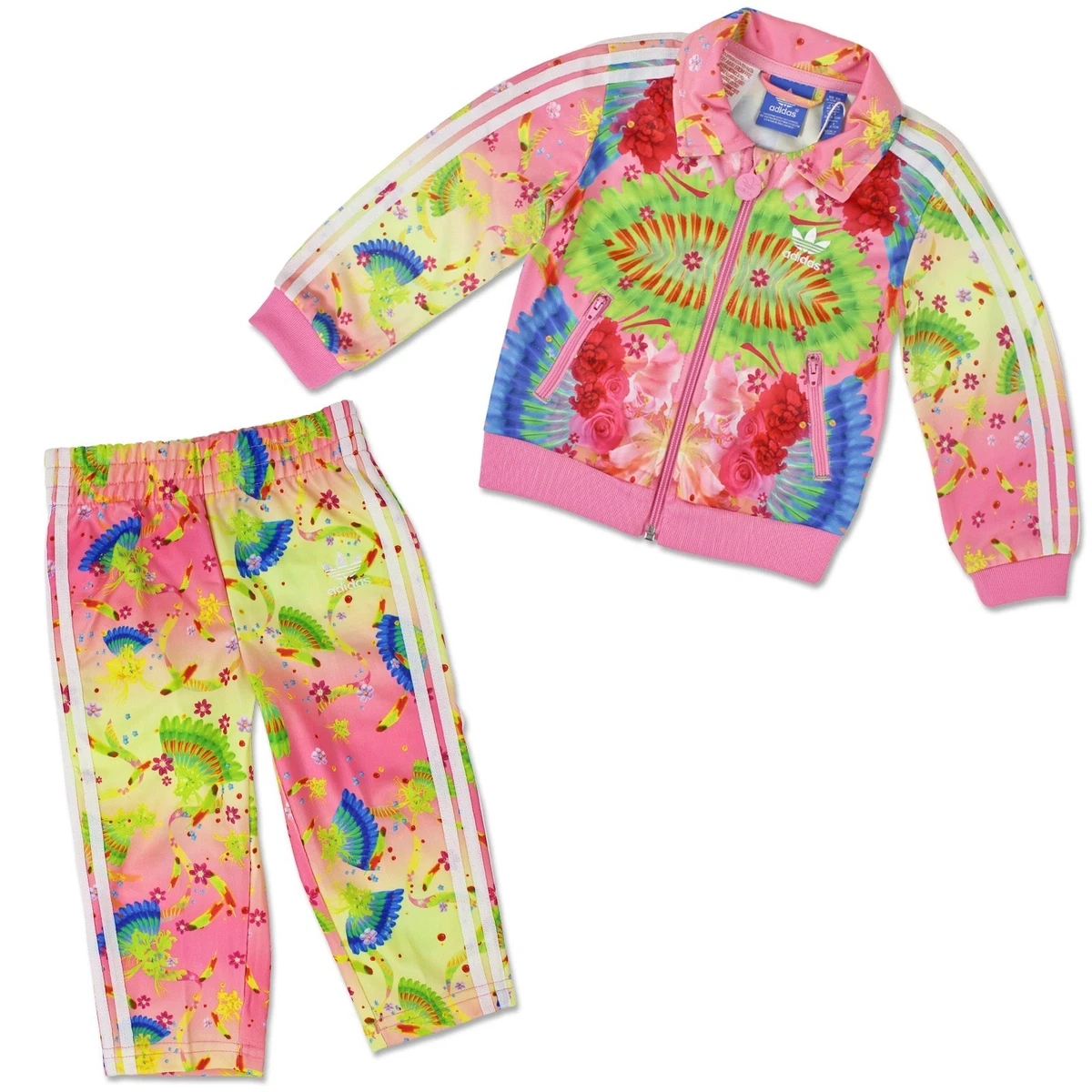 Girls adidas sale firebird tracksuit