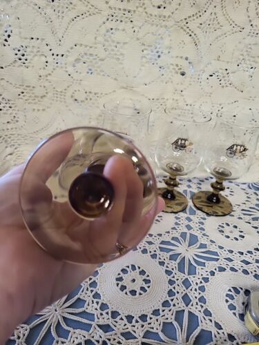 Western Barware Stagecoach Glasses Vintage Stemware Goblets Set of 4 - Picture 5 of 7