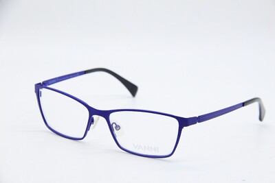 NEW VANNI V1141 C74 BLUE BLACK AUTHENTIC EYEGLASSES FRAMES 50-15