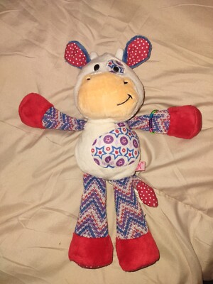 Ganz Chloe Cow Plush 9'' Stuffed Animal Red Blue 1st Edition Webkinz NK108 No Cod