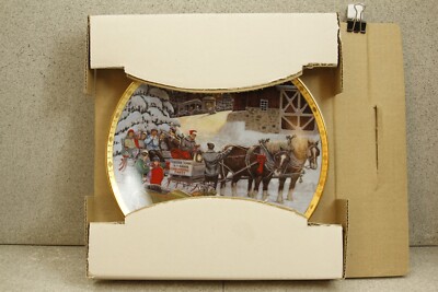 HARLEY-DAVIDSON 1995 - Late Arrival - Christmas Collector Plate
