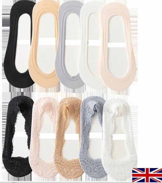 APL Pantofole Invisibili per Piedini Donna Calze Antiscivolo con F