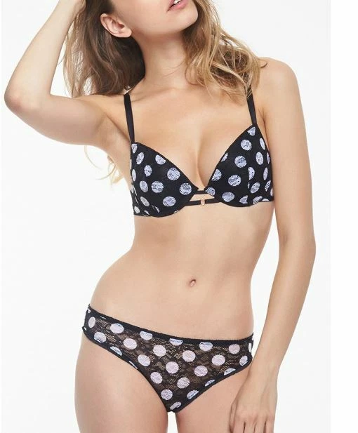 Sujetador push up Passionata by Chantelle lunares nuevo con etiquetas negro/blanco 32C Foto 2 de 3