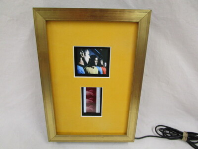 Lighted Custom Framed Star Trek Film Cel #39-0338 w Photo