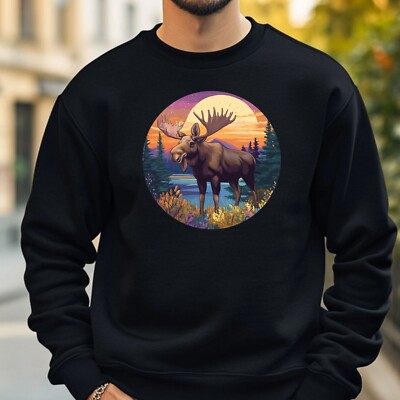 Moose Sweatshirt Cosy And Perfect For Any Occasion S To 4XL