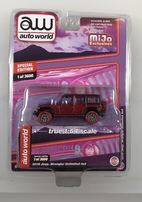 Auto World 2018 Wrangler Rubicon Unlimited 4x4 1/64 Diecast Chase