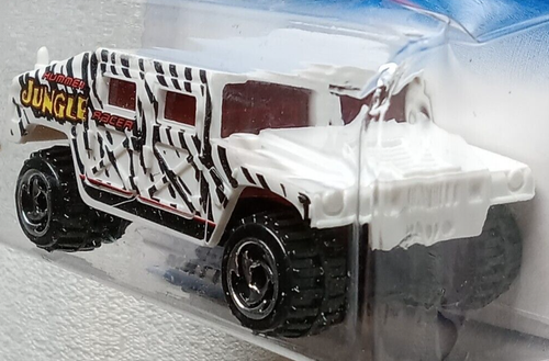 Hot Wheels Hummer 1998 Sammler 858 weiß Tigerstreifen Dschungel - Bild 4 von 8
