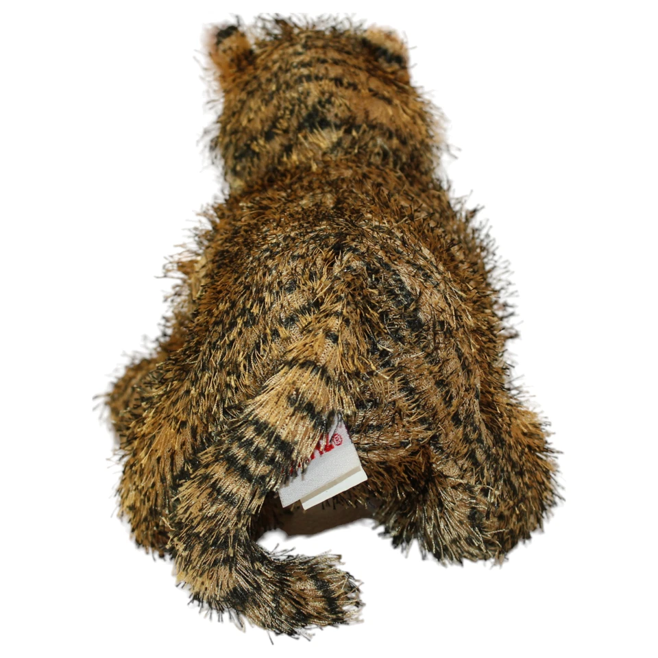 Ganz Webkinz Tiger Scruffy Fuzzy Plush Stuffed Animal Tan Black White NO Code - Image 4 of 4