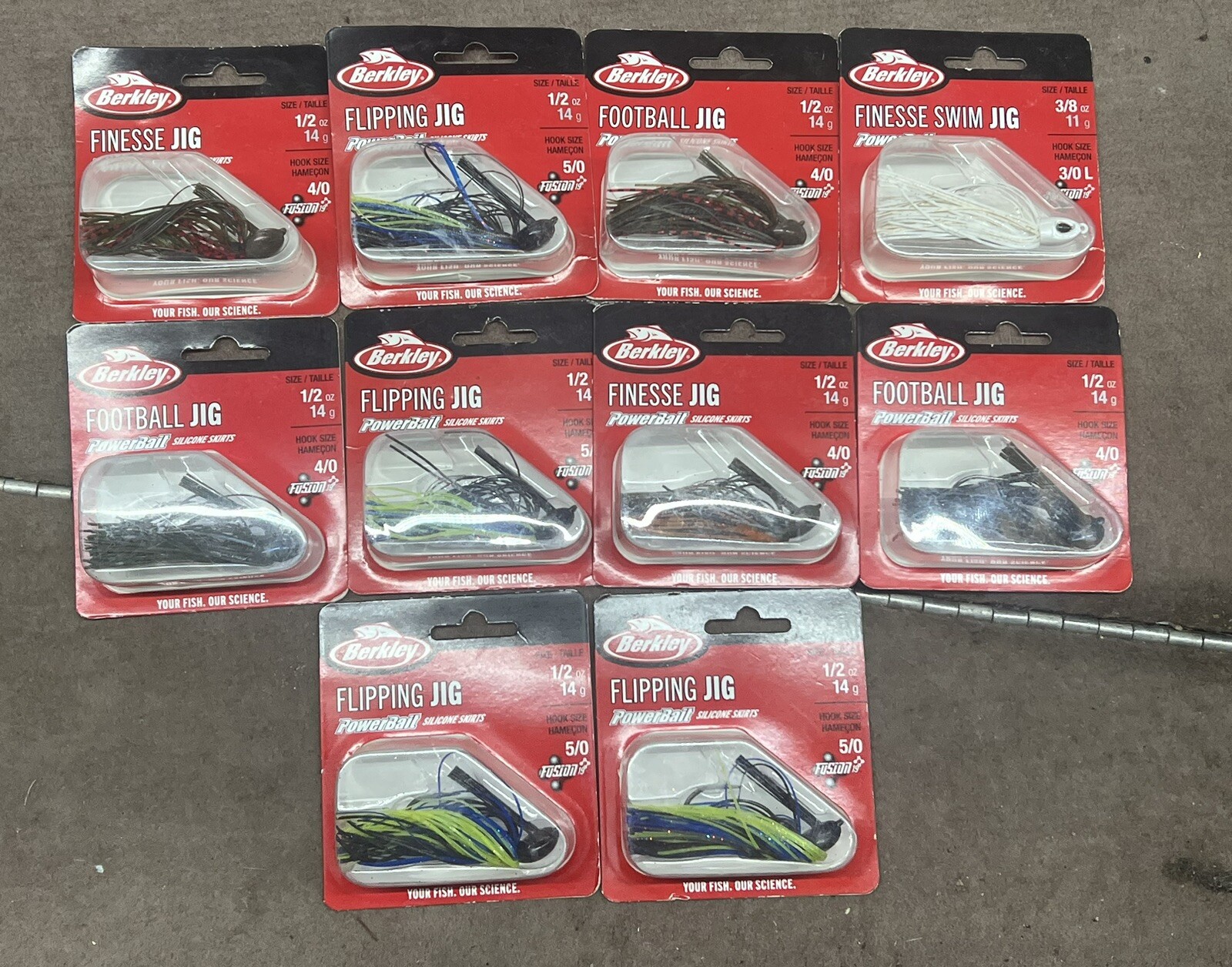 10 Berkley Bass Jigs for Flipping Finesse Football Fishing Lures