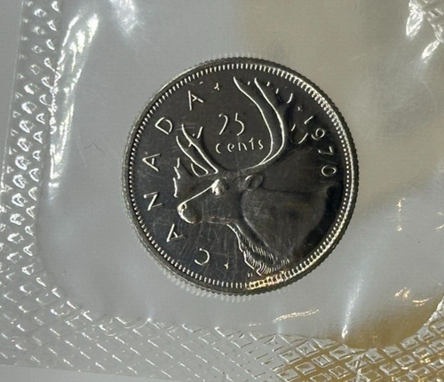 1970 Canada Proof Like Uncirculated 6 Coin RCM Mint Set w/ Envelope & Cello - Picture 6 of 16
