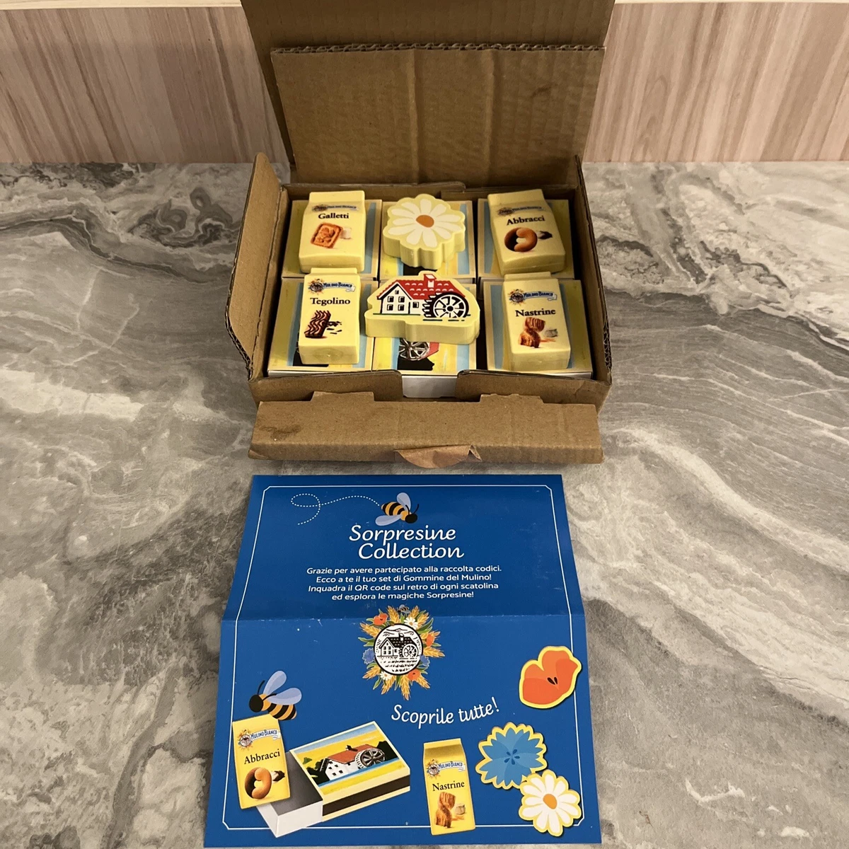 Sorpresine Mulino Bianco 2023 - set C-3 di 6 Gommine Cancellini