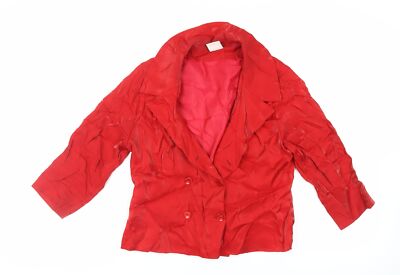 Apart Damenjacke rot Größe 14 geknöpft - Vintage