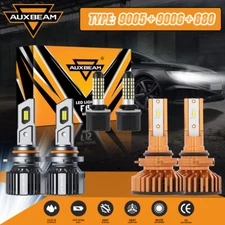 AUXBEAM 9005 9006 880 LED Headlights High Low Fog for Chevrolet Tahoe 2000-2006