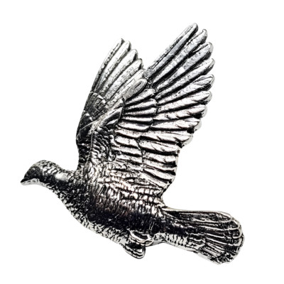 Holz Taube Zinn Pin Anstecker Fliegende Taube Vogel Brosche Krawatte Anstecknadel Hut Schmuck