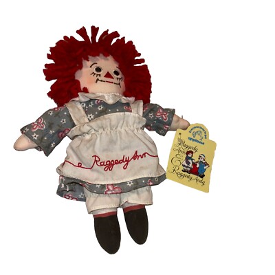 Vintage 1998 Raggedy Ann Doll 6  By Applause With Original Tag