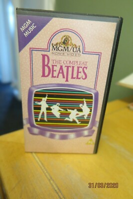 THE BEATLES - THE COMPLEAT BEATLES - MGM/UA VHS VIDEO + INSERT