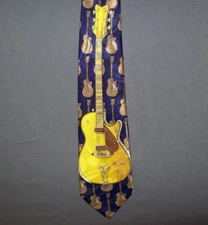 Steven Harris GOLDEN GUITAR Polyester 58" Neck Tie #906