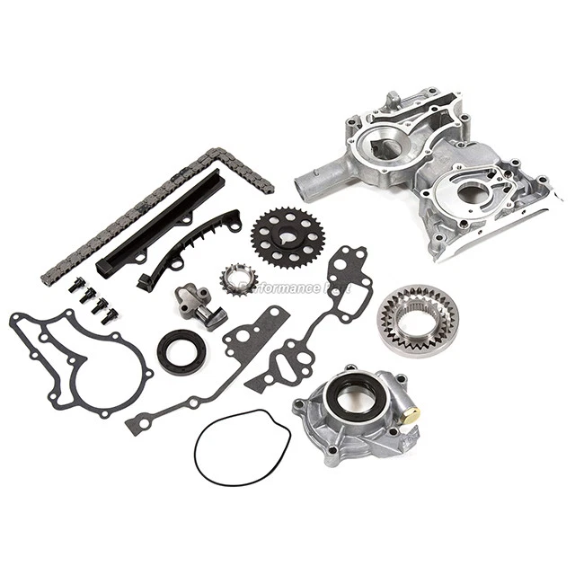 Kit de cadena de distribución cubierta bomba de aceite para camioneta Toyota 83-84 Celica 4Runner 2.4 22R Foto 2 de 4