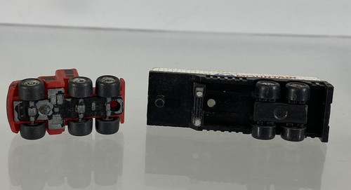 Vintage 90s Micro Machines Rocky Mountain Semi Truck Tractor Trailer Red Cab - Picture 6 of 7