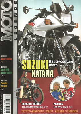 MOTORRAD LEGENDE NR. 123 SUZ KATANA / PEUGEOT MONOS / GUZZI V50 VS HONDA 400 N