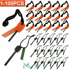 Waterproof Emergency Flint Fire Starter Rod Lighter Magnesium Camping Tool Kits