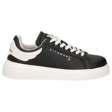 John Richmond Women's Sneakers 20107 Action Leather Logo Black Copy