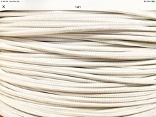 25' 14 AWG SF-2 SEW-2 200°C High Temperature Appliance Wire White 600V
