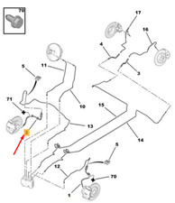 Flexible de frein Peugeot 104