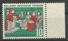 Bund BRD MiNr 256 mint ** with error NR (Field 25) (Smaller break)