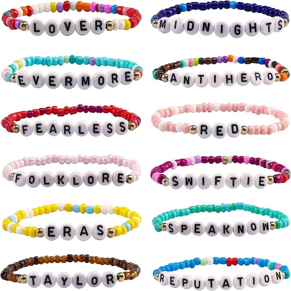 Elastic Rope Taylor Swift Album Name Bracelet Letter Beaded Hand Ring elastic-rope-taylor-swift-album-name-bracelet-letter-beaded-hand-ring