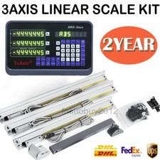 3pc Linear Scale 50-1000mm  DRO 3 Axis Digital Readout Display full Kit Milling