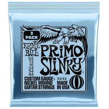 Ernie Ball Primo Slinky Nickel Wound Electric Guitar Strings 3 Pack - 9.5-44
