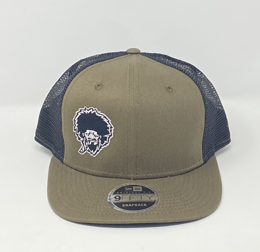 New Era 9fifty Snapback Brown Black Mesh Trucker Hat Cap Smoking