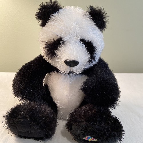 Ganz Webkinz Panda HM111 Stuffed Animal Only - No Code black white 7" tall EUC - Picture 10 of 10