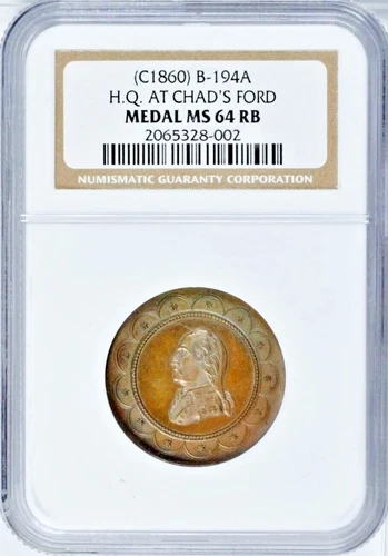 GEORGE HAMPTON LOVETT'S HQ SERIES NO. 3 CHAD'S FORD B-194A, GW-490 NGC MS 64 RB