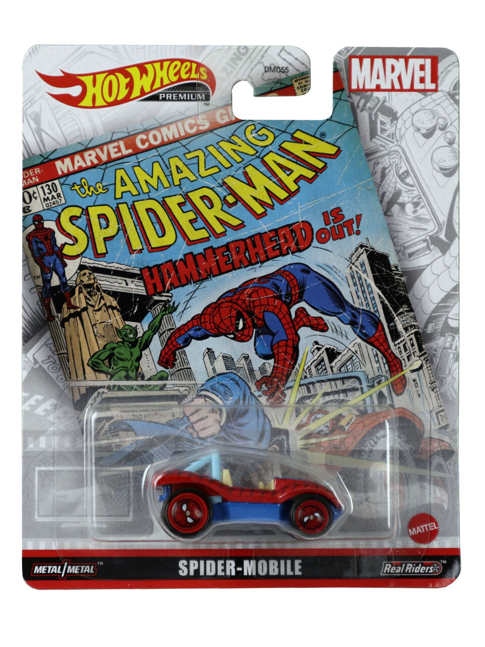 Hot Wheels Amazing Spider-Man Spider Mobile 1/64 Scale Character Car Marvel 2022