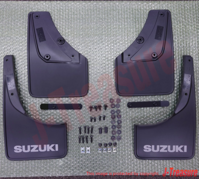 SUZUKI JIMNY SIERRA JB74W Genuin Mud Flap Black 4 Sheets Set 72201