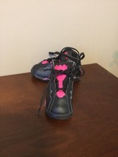 Jordan True Flight TD Sneakers Toddler Black/Grey/Pink 645071 009 Size 8C CON72
