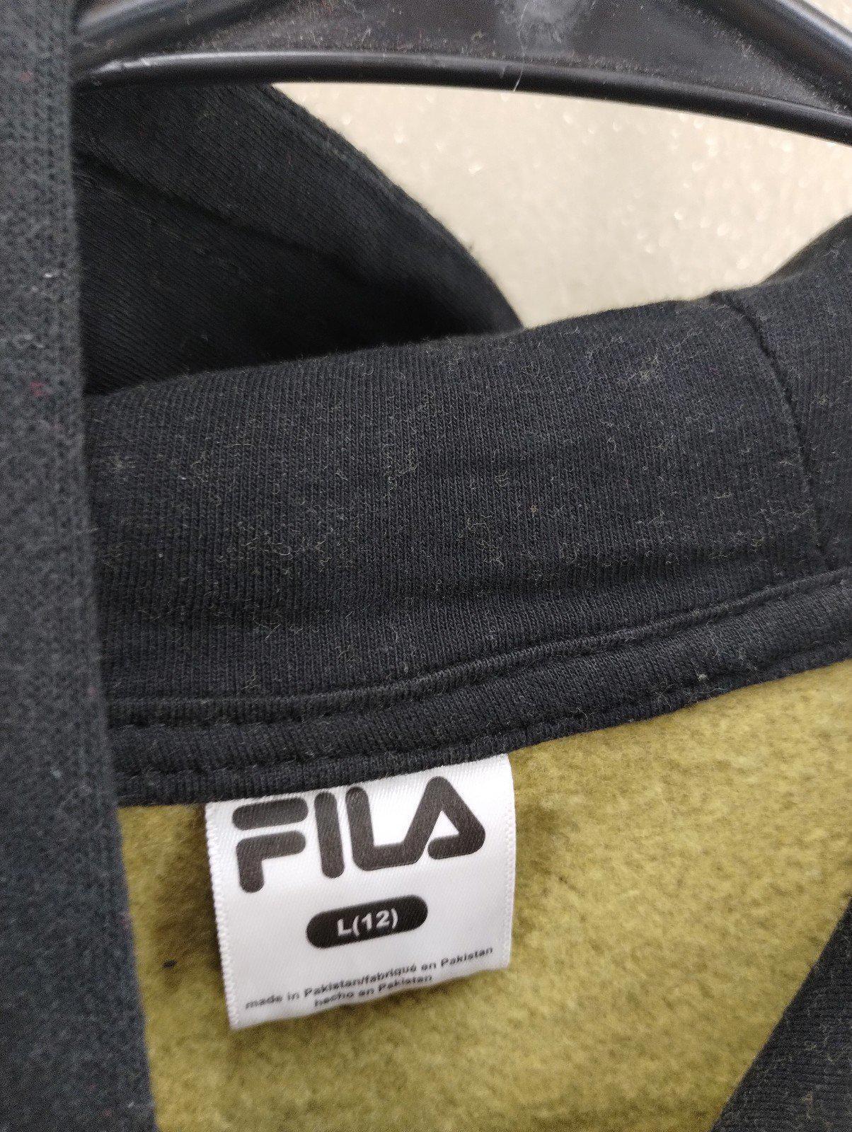 Felpa con cappuccio pullover Fila Camo Youth taglia Large nuova con etichetta SPEDIZIONE GRATUITA