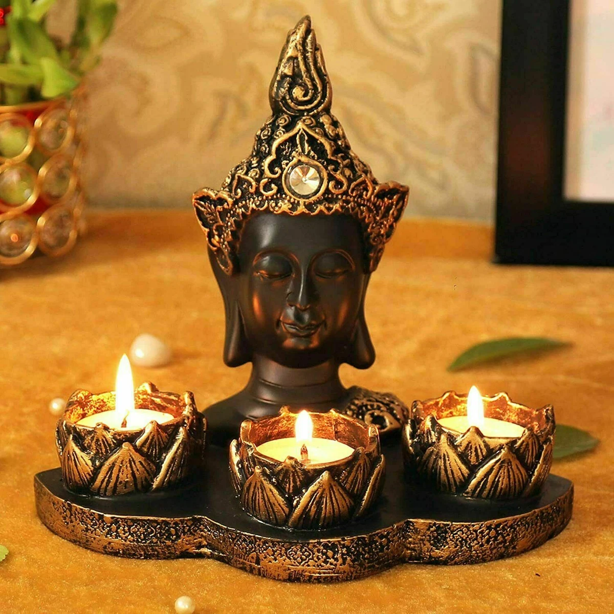 Home Decor Buddha Tealight Candle Diya Holder For Diwali Home