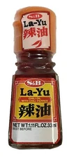 Japanese S&B La-Yu Hot Sesame Chili Oil with Chili Pepper 1.11 oz. Made in Japan
