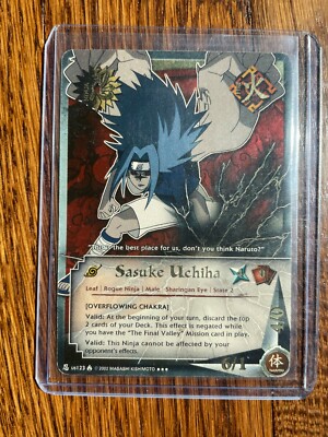 Naruto CCG TCG N-US-123 N-US123 Sasuke Uchiha [Overflowing Chakra