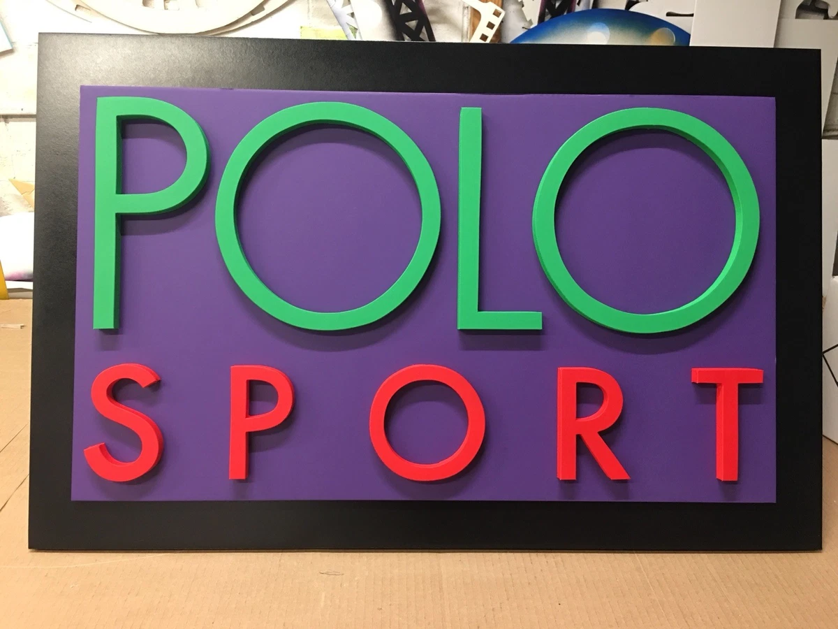 Polo display sign clearance vintage