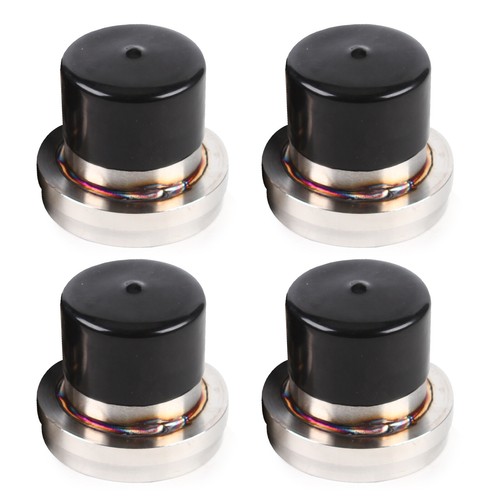 (4pcs) 2.72in Boat Trailer Bearing Buddy Stainless Steel w/ Protective Bra - Afbeelding 1 van 11