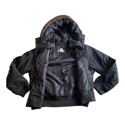 Route 66 Women's Juniors Black L Polyester Bomber Jacket Button Pockets RN42000 - Picture 4 of 7